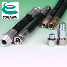 Hydraulic hose made of rubber. Manufactured by Togawa Rubber Co., Ltd. Made in Japan (hydraulic hose pipe price list)